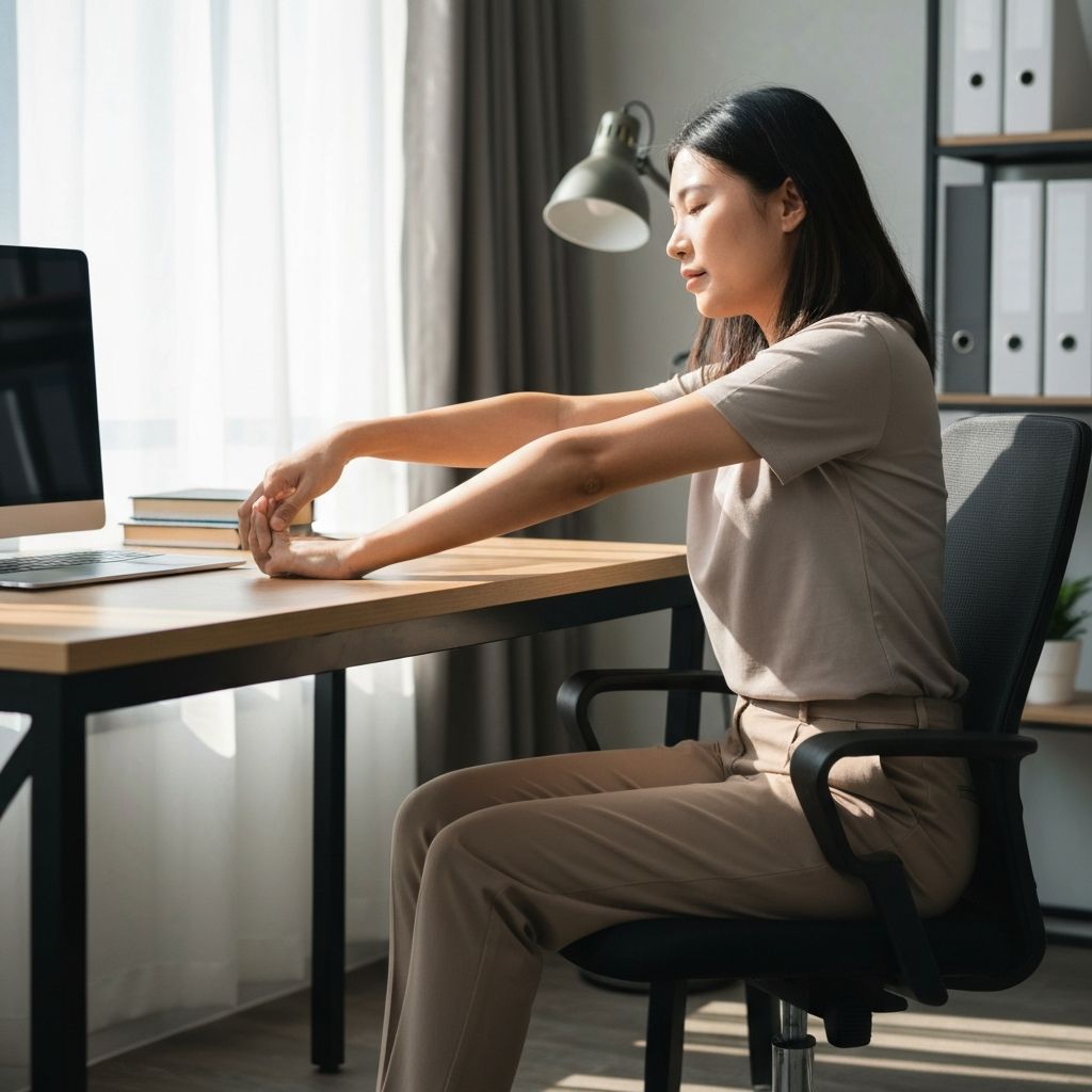 Seated stretching exercises